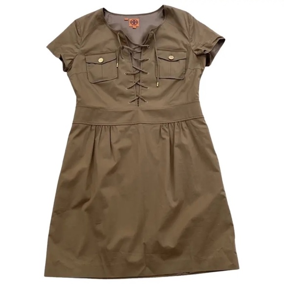 Like New Tory Burch Safari Dress Size 8 - Picture 2 of 10